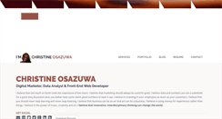 Desktop Screenshot of christineosazuwa.com