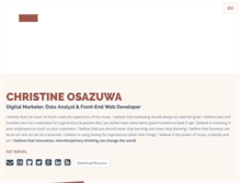 Tablet Screenshot of christineosazuwa.com